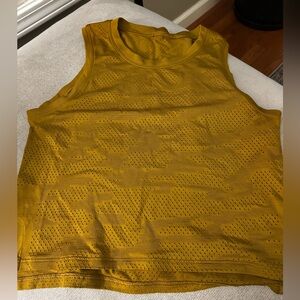 Lululemon Athletica Mustard Tank Top
